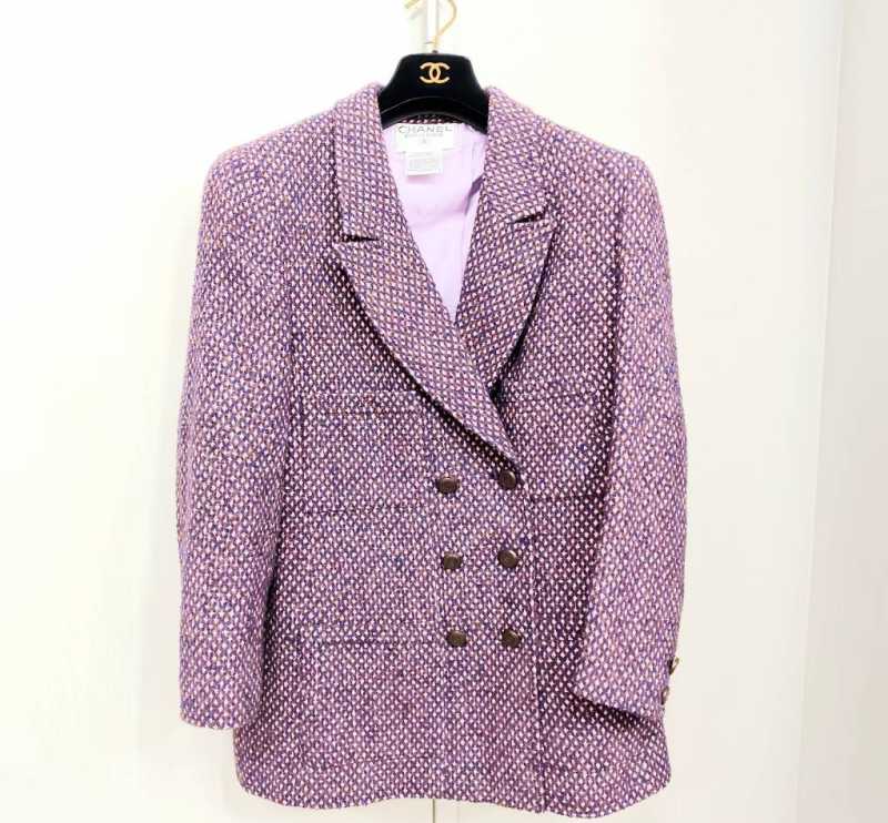 シャネル　買取　ジャケット　ツイード/ピンク