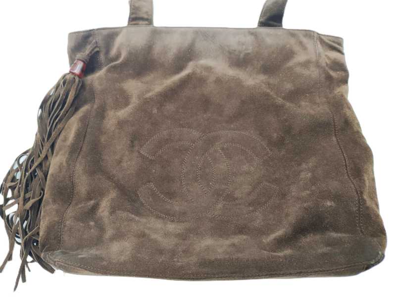 シャネル買取 トートバッグ ココマーク スエード