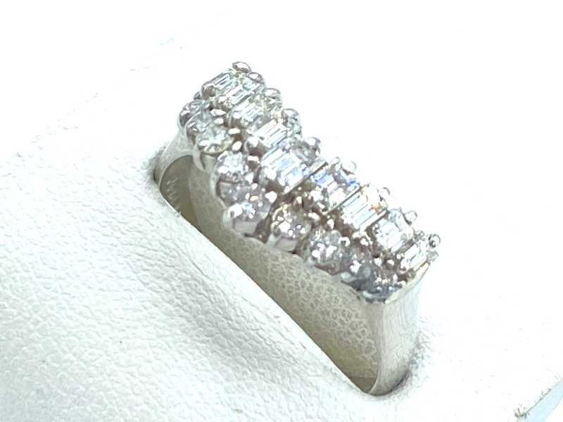 ダイヤモンド買取 プラチナ台 ダイヤモンド1.00ct V字リング