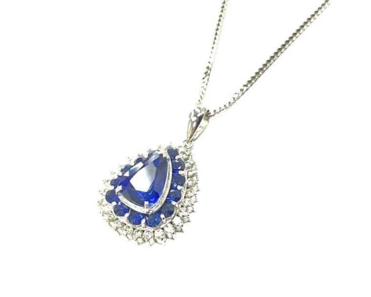 ジュエリー買取 サファイア ダイヤモンドネックレス
