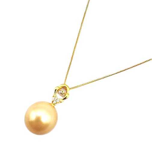宝石買取　パールダイヤモンドネックレス　K18
