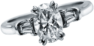 HARRY WINSTON オーバル・クラシック・リング写真