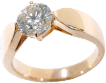 DIAMOND 0.5ct ピンクゴールドリング写真