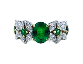 エメラルドリング<br />
5.0ct