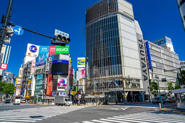 渋谷のスクランブル交差点