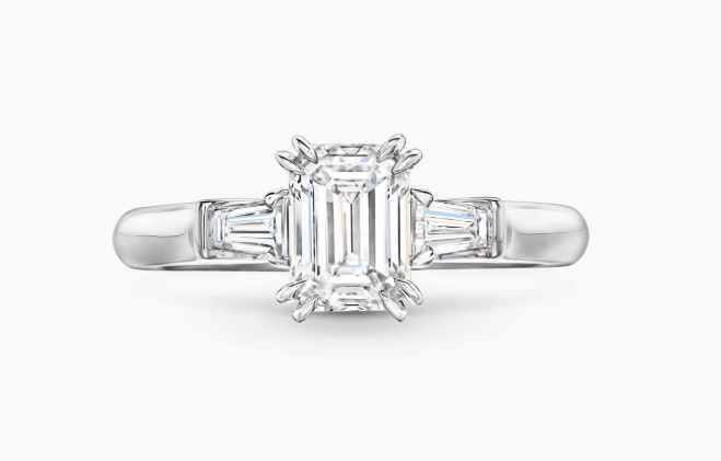 エメラルドカット・クラシック・リング