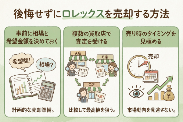 後悔せずにロレックスを売却する方法