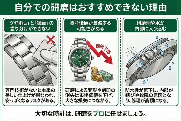自分での研磨はおすすめできない理由