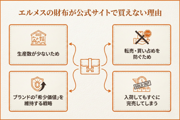 エルメスの財布が公式サイトで買えない理由