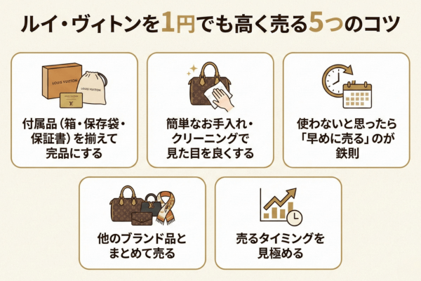 ルイ・ヴィトンを1円でも高く売る5つのコツ