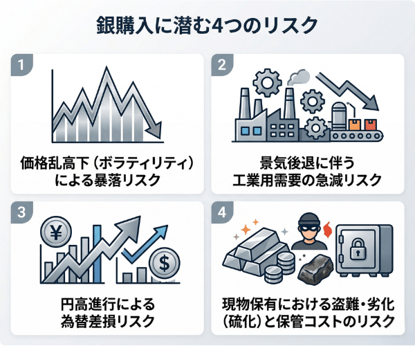 銀購入に潜む4つのリスク