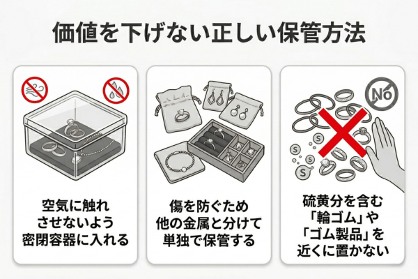 価値を下げない正しい保管方法