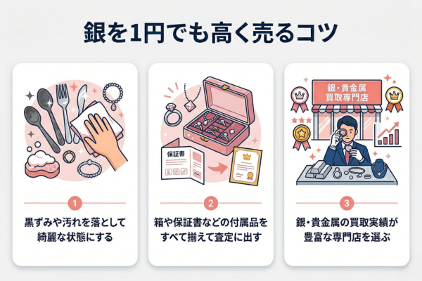 銀を1円でも高く売るコツ