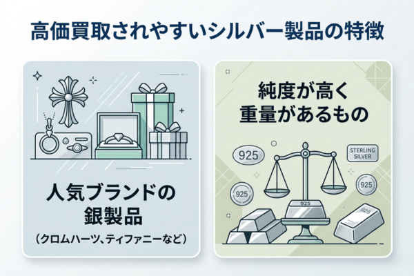 高価買取されやすいシルバー製品の特徴