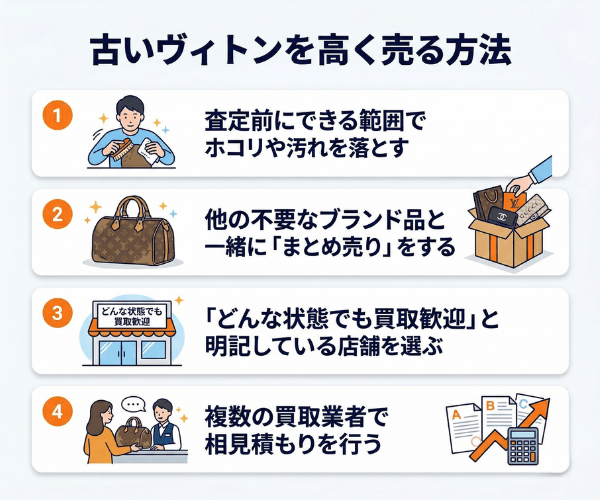 古いヴィトンを高く売る方法
