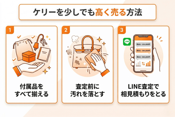 ケリーを少しでも高く売る方法