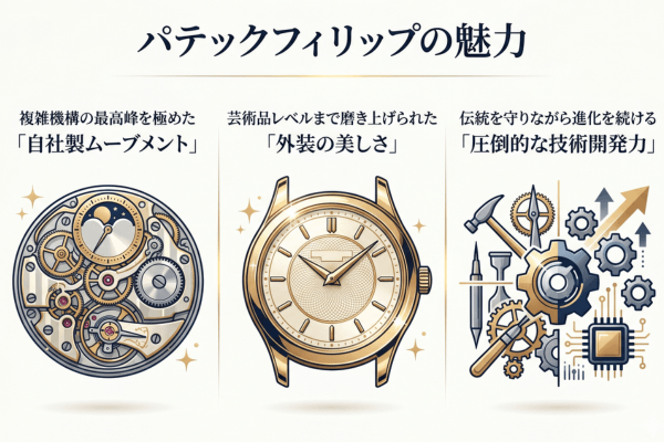 値段だけじゃない！パテックフィリップの魅力