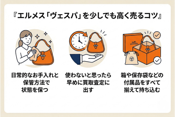 エルメス「ヴェスパ」を少しでも高く売るコツ
