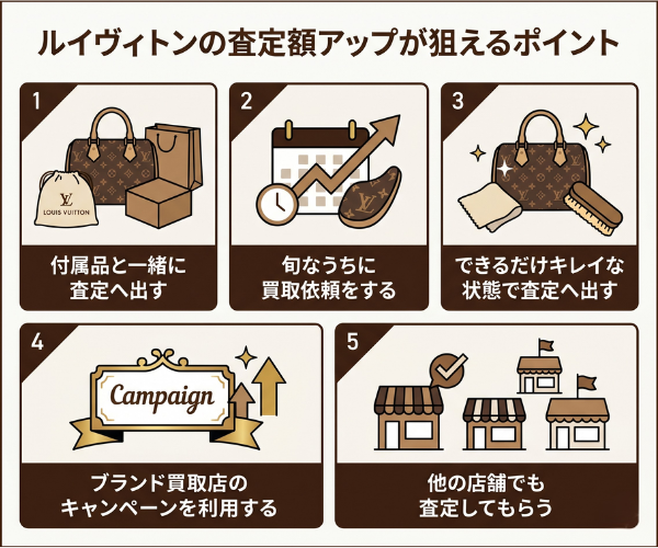 ルイヴィトンの査定額アップが狙えるポイント