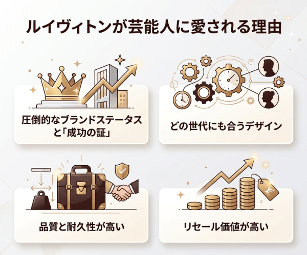 ルイヴィトンが芸能人に愛される理由
