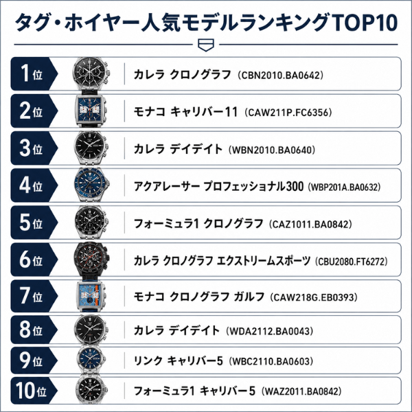 タグ・ホイヤー人気モデルランキングTOP10