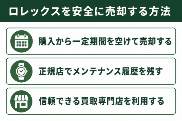 ロレックスを安全に売却する方法