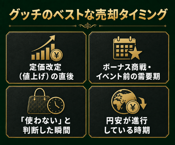 グッチのベストな売却タイミング