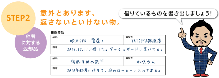 意外とあります、返さないといけない物。